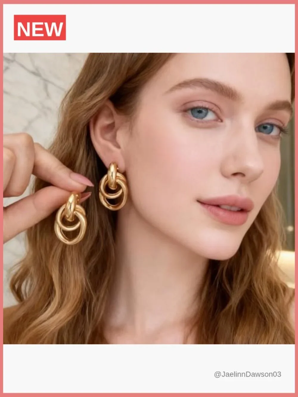 6 Pairs Chunky Gold Knot Earrings Set Trendy Drop Dangle Lightweight